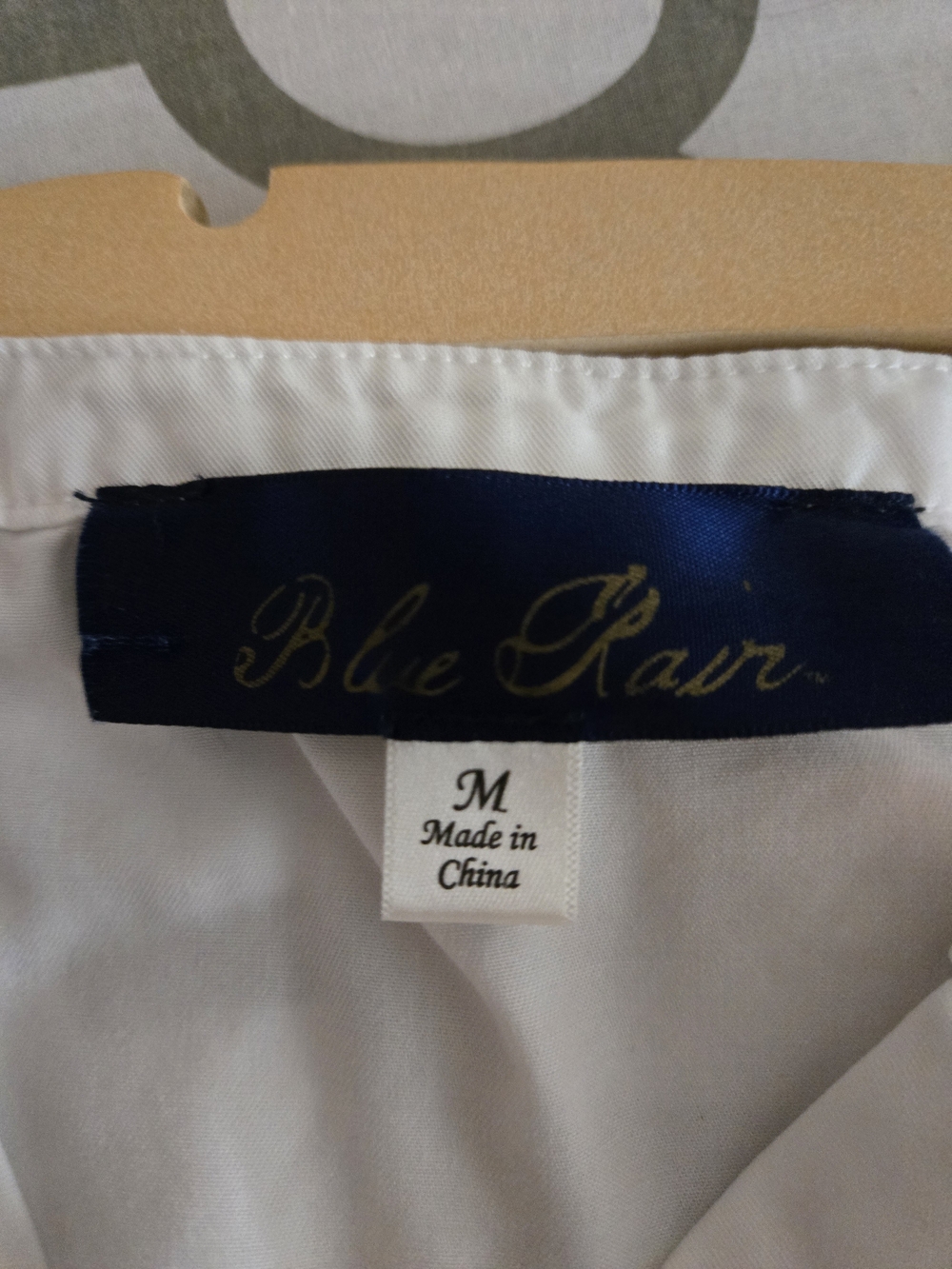 Blue Rain 100% Tencel White Tie Front Blouse Medium - Picture 5 of 7